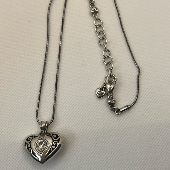 Double Sided Silver Brighton Necklace With Bag - Picture 1 of 3